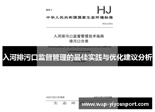 入河排污口监督管理的最佳实践与优化建议分析